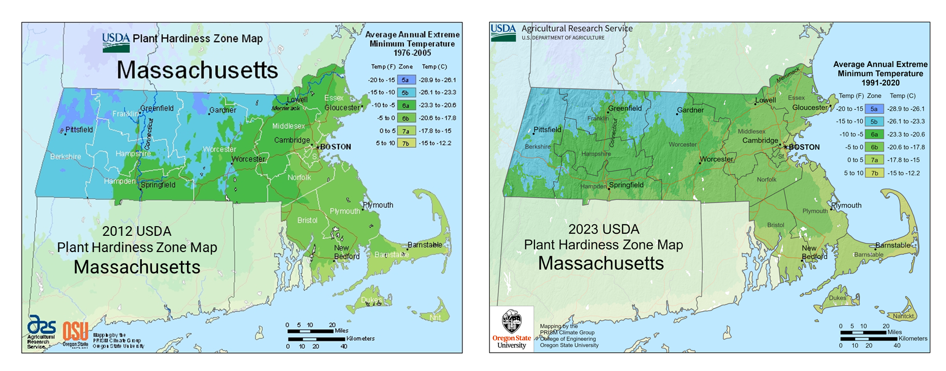 USDA releases updated Plant Hardiness Zone Map - Barnstable County